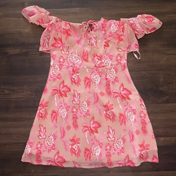 pink dress wrap Stine Goya Long Sleeve Wrap Tie Dress Pink Nectar main image 0